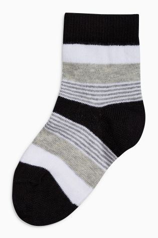 Monochrome Socks Five Pack (0mths-12yrs)